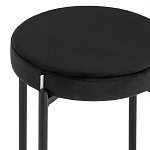 Табурет с мягким круглым сиденьем RIO Black варинант исполнения - 4 | Loft Concept в Новосибирске