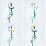 Плитка с узором Ромашки варинант исполнения - 1 | Loft Concept в Новосибирске