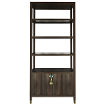 Стеллаж со стеклянными полками Elsa Dreams Walnut варинант исполнения - 7 | Loft Concept в Новосибирске