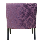 Полукресло с мягкой обивкой из жаккарда на 4-х ножках из массива березы Baroque Armchair violet варинант исполнения - 2 | Loft Concept в Новосибирске