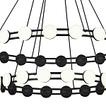 Люстра двухъярусная с круглыми светодиодными источниками света Maxine Light варинант исполнения - 5 | Loft Concept в Новосибирске