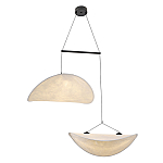 Подвесной светильник с белыми плафонами в форме облака Диаметр 60+60 см Cloud Junction варинант исполнения - 1 | Loft Concept в Новосибирске