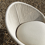 Дизайнерское уличное кресло с веревочной спинкой PETALO Armchair варинант исполнения - 4 | Loft Concept в Новосибирске