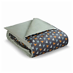 Постельное белье из сатина с принтом треугольники 150х200 см Triangular Dreams варинант исполнения - 1 | Loft Concept в Новосибирске