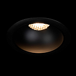 Встраиваемый спот светодиодный круглый черного цвета с углублением Ombra Lux  варинант исполнения - 1 | Loft Concept в Новосибирске