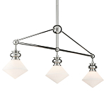 Люстра линейная с ромбовидными плафонами Pointed Diamond Shade варинант исполнения - 2 | Loft Concept в Новосибирске