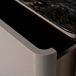 Тумба под телевизор с мраморной столешницей Presentability варинант исполнения - 4 | Loft Concept в Новосибирске