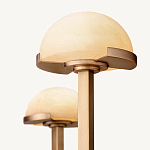 Люстрас 3-мя мраморными плафонами в форме купола Light Warm Light варинант исполнения - 4 | Loft Concept в Новосибирске