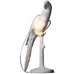 Настольная лампа в виде попугая White Parrot Table Lamp варинант исполнения - 1 | Loft Concept в Новосибирске