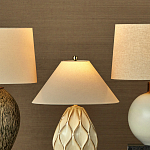 Настольная лампа с волнистым узором и абажуром в форме конуса Macrame варинант исполнения - 4 | Loft Concept в Новосибирске