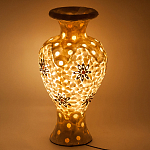 Настольная лампа из перламутра в виде вазы Indonesian Vase варинант исполнения - 2 | Loft Concept в Новосибирске