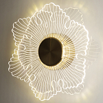 Бра в виде цветка Loggia White Flower Acrylic Wall Lamp варинант исполнения - 2 | Loft Concept в Новосибирске