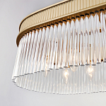 Люстра подвесная овальная со стеклянными трубками Длина 100 см Nembus варинант исполнения - 4 | Loft Concept в Новосибирске