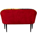 Диван двухместный из натурального бука красный с цветным принтом Impressionism in Art варинант исполнения - 2 | Loft Concept в Новосибирске