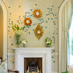 Обои ручная роспись Gingko Colourway SC-237 on grey painted Xuan paper варинант исполнения - 2 | Loft Concept в Новосибирске