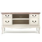 ТВ-тумба из массива берёзы с ящиками и открытыми полками Interiors Romance варинант исполнения - 1 | Loft Concept в Новосибирске