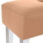 Мягкий пуф на белых ножках Winton Pouf варинант исполнения - 3 | Loft Concept в Новосибирске