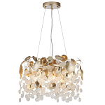 Люстра с декоративными подвесками из прозрачного стекла в форме монеток FAIRYTREE Light варинант исполнения - 3 | Loft Concept в Новосибирске