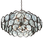 Люстра с каскадом из круглых стеклянных дисков Small Round Sequins варинант исполнения - 2 | Loft Concept в Новосибирске