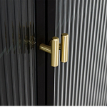 Сервант четырехдверный с рифленым стеклом The Keeper варинант исполнения - 3 | Loft Concept в Новосибирске