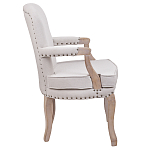 Кресло Aubrey Classical Armchair beige flax варинант исполнения - 2 | Loft Concept в Новосибирске