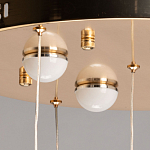 Люстра каскадная с 10-ю прозрачными плафонами Wave Line варинант исполнения - 11 | Loft Concept в Новосибирске