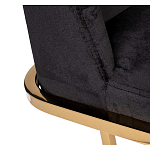 Стул обеденный велюровый черный с золотым каркасом Nobility варинант исполнения - 3 | Loft Concept в Новосибирске