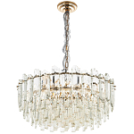 Круглая многоярусная люстра с хрустальным декором Cascade Waterfall Crystal Chandelier 12 варинант исполнения - 2 | Loft Concept в Новосибирске