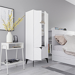 Комод белый с 4-мя дверцами на металлических ножках SPARK MULTIPURPOSE CABINET WHITE варинант исполнения - 6 | Loft Concept в Новосибирске