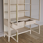 Витрина Primo со стеклянными фасадами и буфетом шпон Светлый дуб варинант исполнения - 5 | Loft Concept в Новосибирске