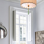 Люстра с тканевым плафоном и зелёной кисточкой Green Tassel варинант исполнения - 1 | Loft Concept в Новосибирске