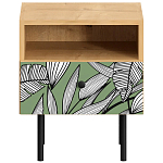 Прикроватная тумба с изображением на ящике Elise Nightstand варинант исполнения - 10 | Loft Concept в Новосибирске