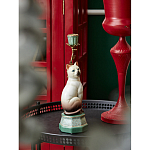 Подсвечник в виде кошки из фарфора с бронзовыми элементами Paradise Cat варинант исполнения - 5 | Loft Concept в Новосибирске