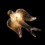 Бра с прозрачной стеклянной фигуркой птички Serip Voa варинант исполнения - 6 | Loft Concept в Новосибирске