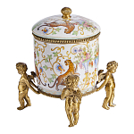 Шкатулка на ангелах из фарфора с бронзовыми элементам Eden Garden варинант исполнения - 2 | Loft Concept в Новосибирске