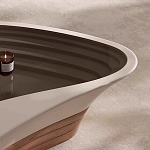 Журнальный столик фигурный со стеклянной столешницей Table Drop варинант исполнения - 4 | Loft Concept в Новосибирске