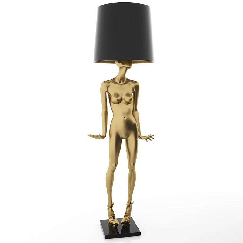 Лампа MANNEQUIN LAMP с абажуром модельный позинг Глянцевый черный Черный матовый Глянцевый белый Белый матовый Серый матовый Золотой Красный в Новосибирске | Loft Concept 