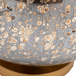 Настольная лампа c бежевым абажуром на круглом стеклянном основании Soft Pastel Light варинант исполнения - 1 | Loft Concept в Новосибирске