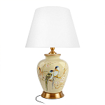 Настольная лампа бежевая с изображением птиц Slip Away варинант исполнения - 7 | Loft Concept в Новосибирске