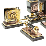 Настольный письменный набор из яшмы Manager Organizer варинант исполнения - 3 | Loft Concept в Новосибирске