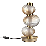 Настольная лампа с 3-мя рифлеными стеклянными шарами Marcelh Light варинант исполнения - 1 | Loft Concept в Новосибирске