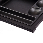 Письменный стол с 2-мя чёрными выдвижными ящиками и нишей с цветными разделителями Ballan варинант исполнения - 5 | Loft Concept в Новосибирске