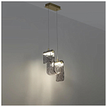 Подвесной светильник волнистой формы из фактурного стекла Wave варинант исполнения - 9 | Loft Concept в Новосибирске