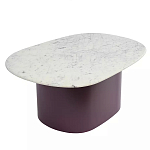 Журнальный столик овальный с мраморной столешницей Decor Showcase варинант исполнения - 1 | Loft Concept в Новосибирске