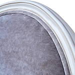 Стул с подлокотниками и круглой спинкой Velor French Seating Chair варинант исполнения - 3 | Loft Concept в Новосибирске