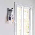 Бра с плафоном в форме колокола из прозрачного стекла с пузырьками Feiss варинант исполнения - 7 | Loft Concept в Новосибирске