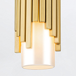 Потолочный светильник латунного цвета с цилиндрическим белым матовым плафоном Elstead Lighting варинант исполнения - 4 | Loft Concept в Новосибирске