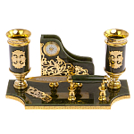 Настольный письменный набор из нефрита с ножом для бумаг в подарочной коробке Maecenas варинант исполнения - 1 | Loft Concept в Новосибирске