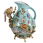 Кувшин с птичкой и  цветочным рисунком Blue Garden варинант исполнения - 1 | Loft Concept в Новосибирске