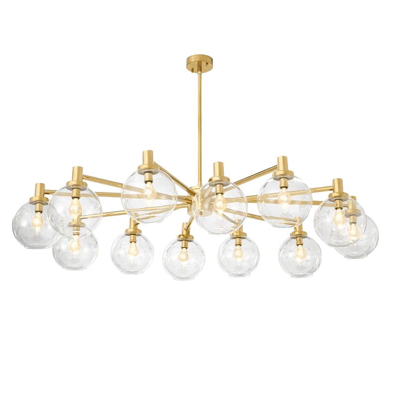 Люстра Chandelier Selva Золотой Прозрачное Стекло в Новосибирске | Loft Concept 